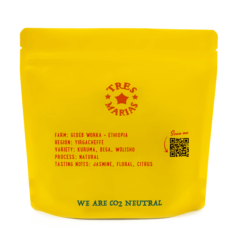 Três Marias Coffee - Ethiopia - Gedeb Worka - Slow Dry Natural - Tres Marias Coffee Company