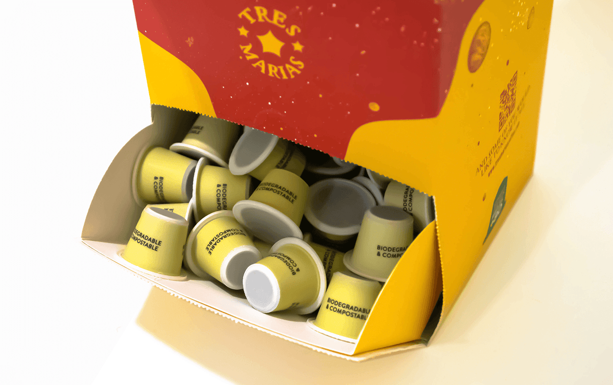 Speciality Coffee - Biodegradable Nespresso Pods, Bulk Box (100 pcs) - Tres Marias Coffee Company 